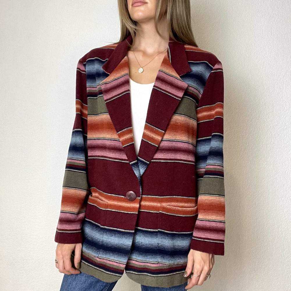 Vintage southwest knit blazer cardigan